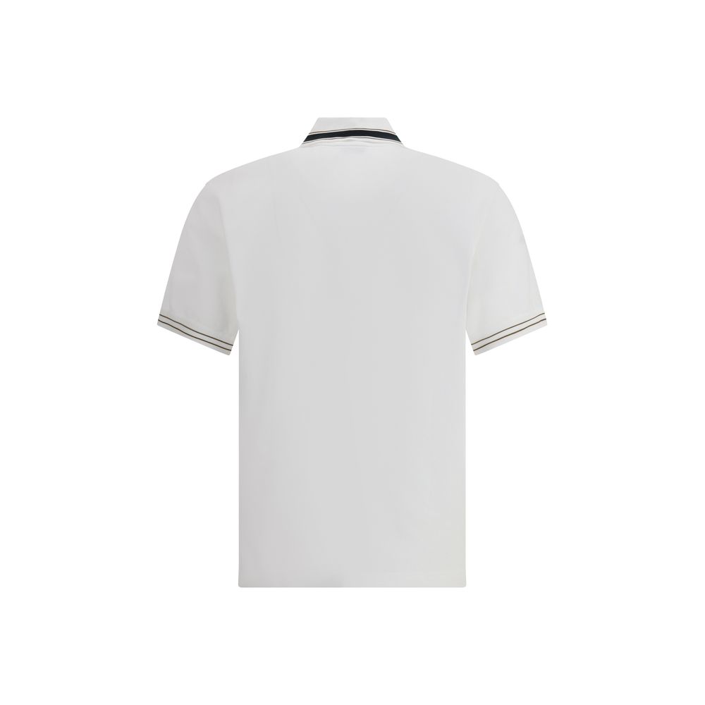 Ferragamo White Cotton Polo Shirt